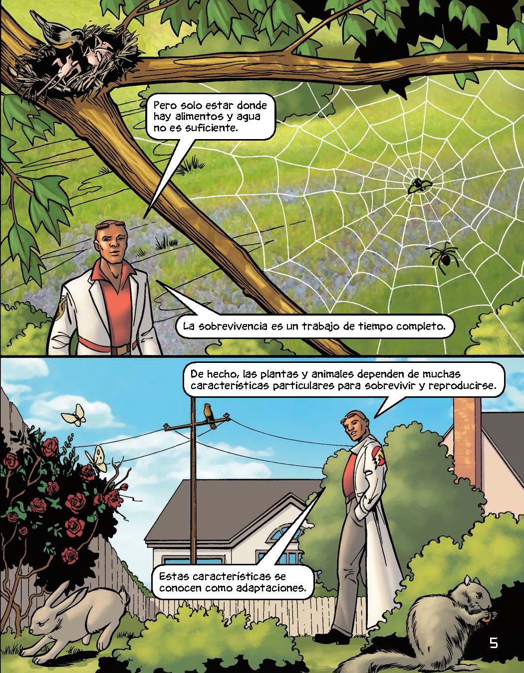 Max Axiom: Un viaje por la adaptación - Level 2+ - Spanish Graphic Novel