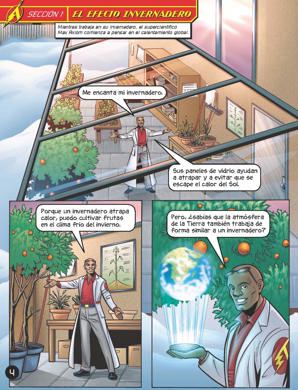 Max Axiom: Comprender el calentamiento global - Level 2+ - Spanish Graphic Novel