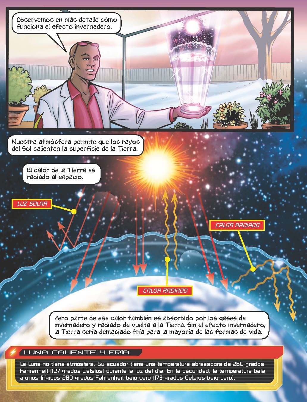 Max Axiom: Comprender el calentamiento global - Level 2+ - Spanish Graphic Novel