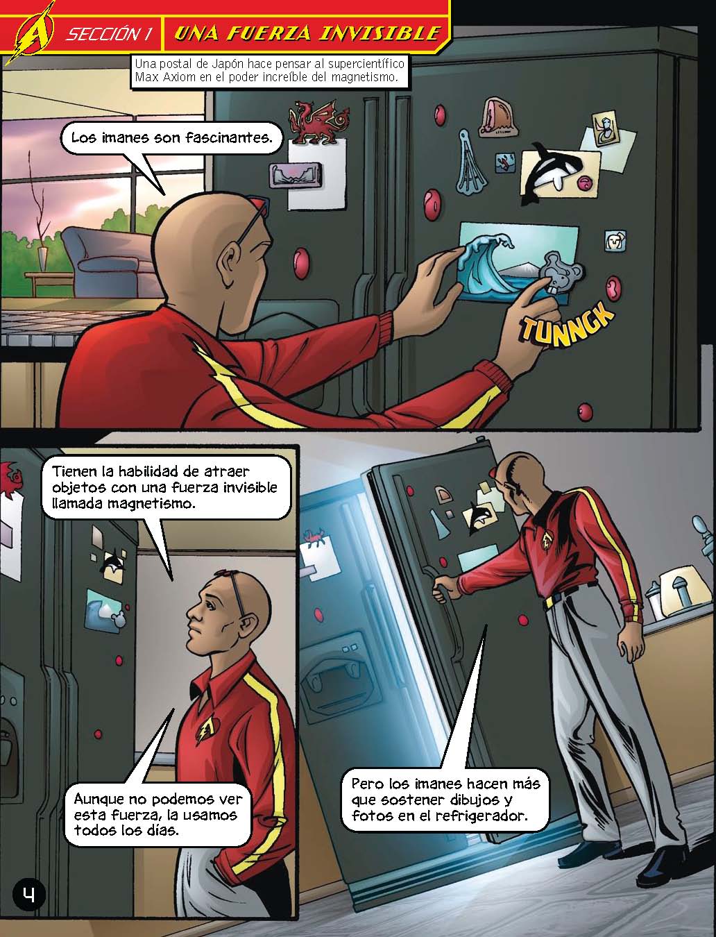 Max Axiom: La historia atractiva del magnetismo - Level 2+ - Spanish Graphic Novel