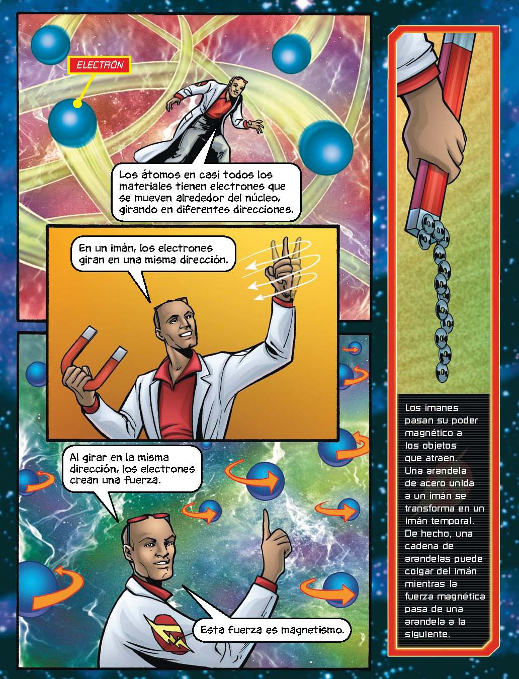 Max Axiom: La historia atractiva del magnetismo - Level 2+ - Spanish Graphic Novel