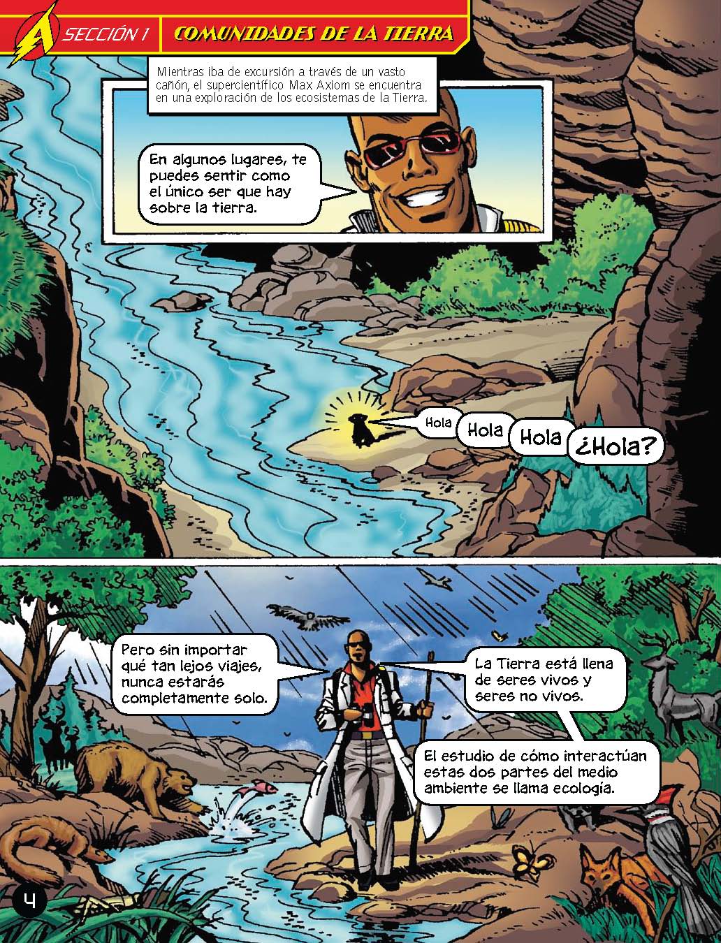 Max Axiom: Explorar ecosistemas - Level 2+ - Spanish Graphic Novel