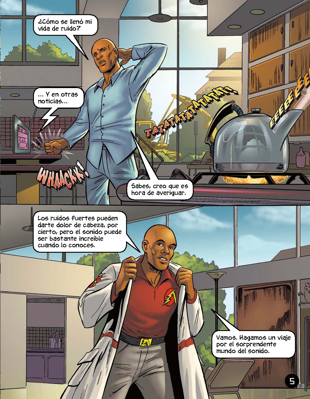 Max Axiom: Aventuras con el sonido - Level 2+ - Spanish Graphic Novel
