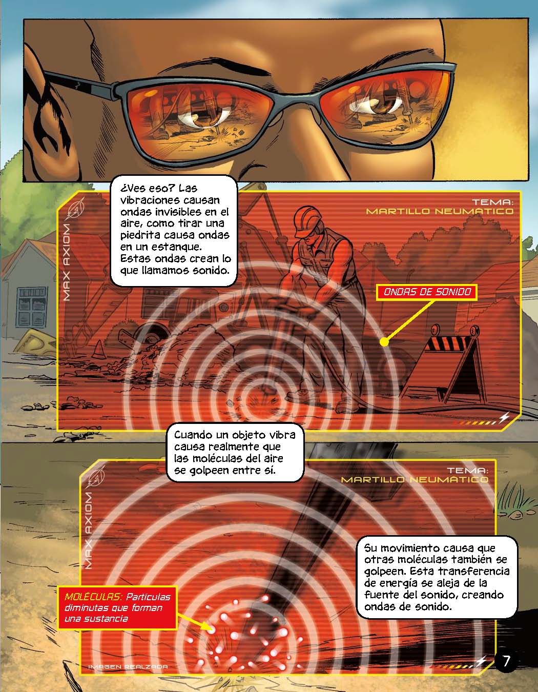 Max Axiom: Aventuras con el sonido - Level 2+ - Spanish Graphic Novel