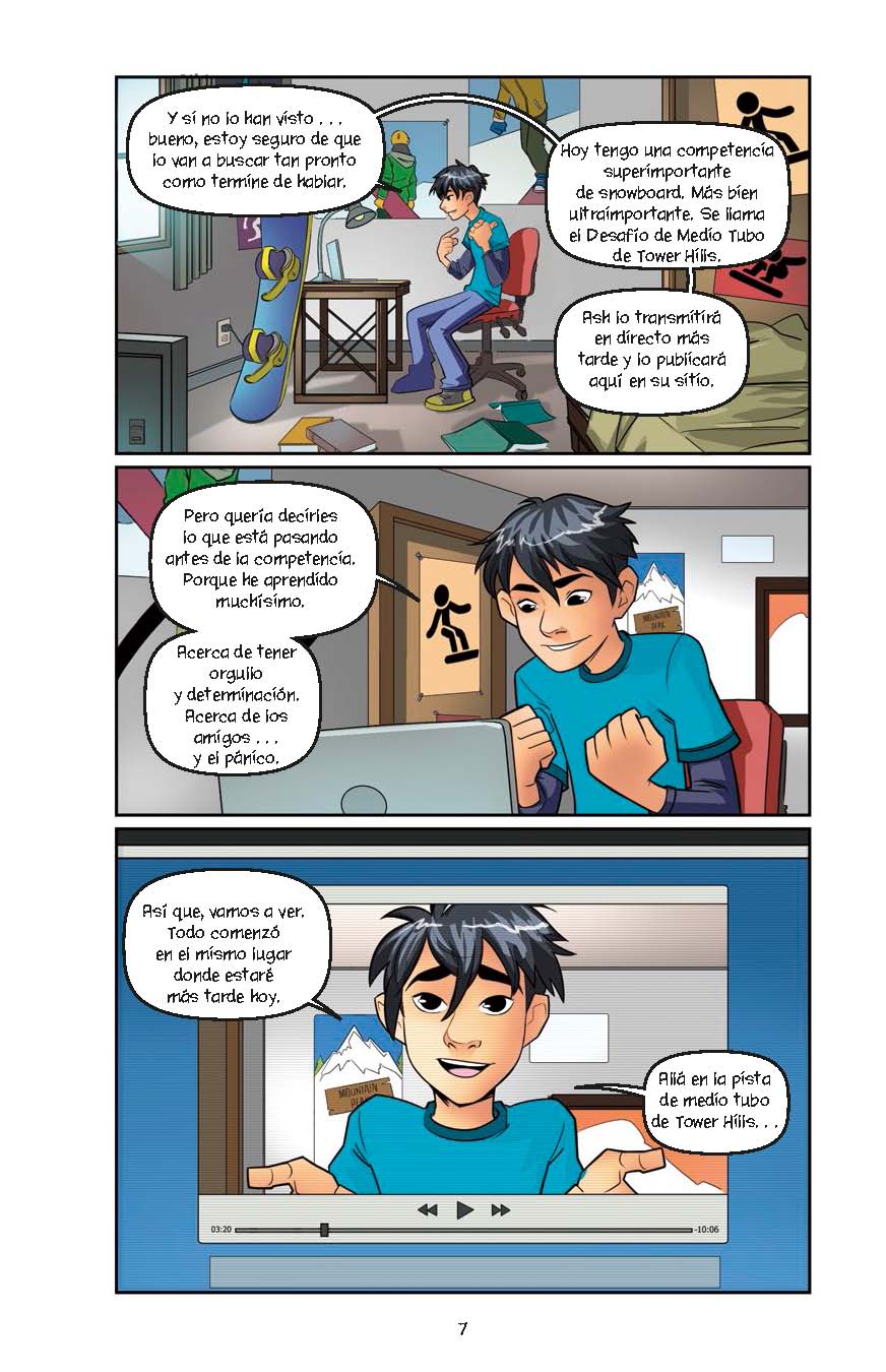 Pánico en la pista - Level 4+ - Spanish Graphic Novel