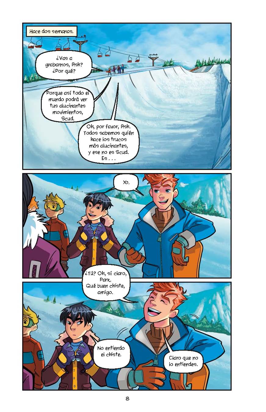 Pánico en la pista - Level 4+ - Spanish Graphic Novel