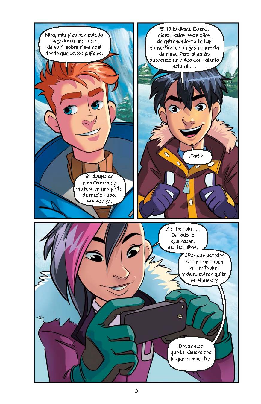 Pánico en la pista - Level 4+ - Spanish Graphic Novel