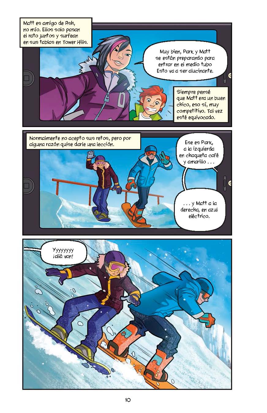 Pánico en la pista - Level 4+ - Spanish Graphic Novel