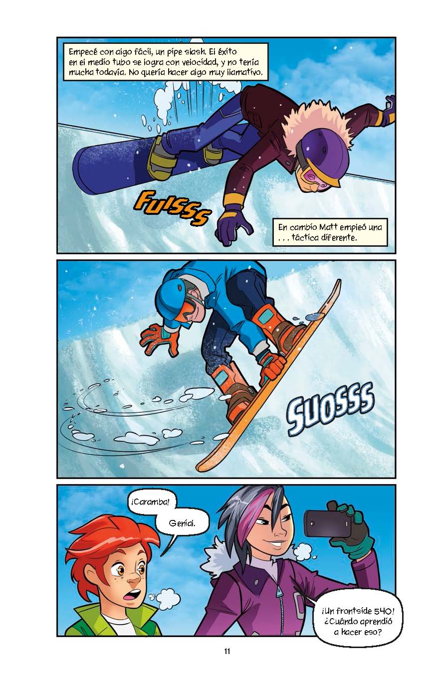 Pánico en la pista - Level 4+ - Spanish Graphic Novel