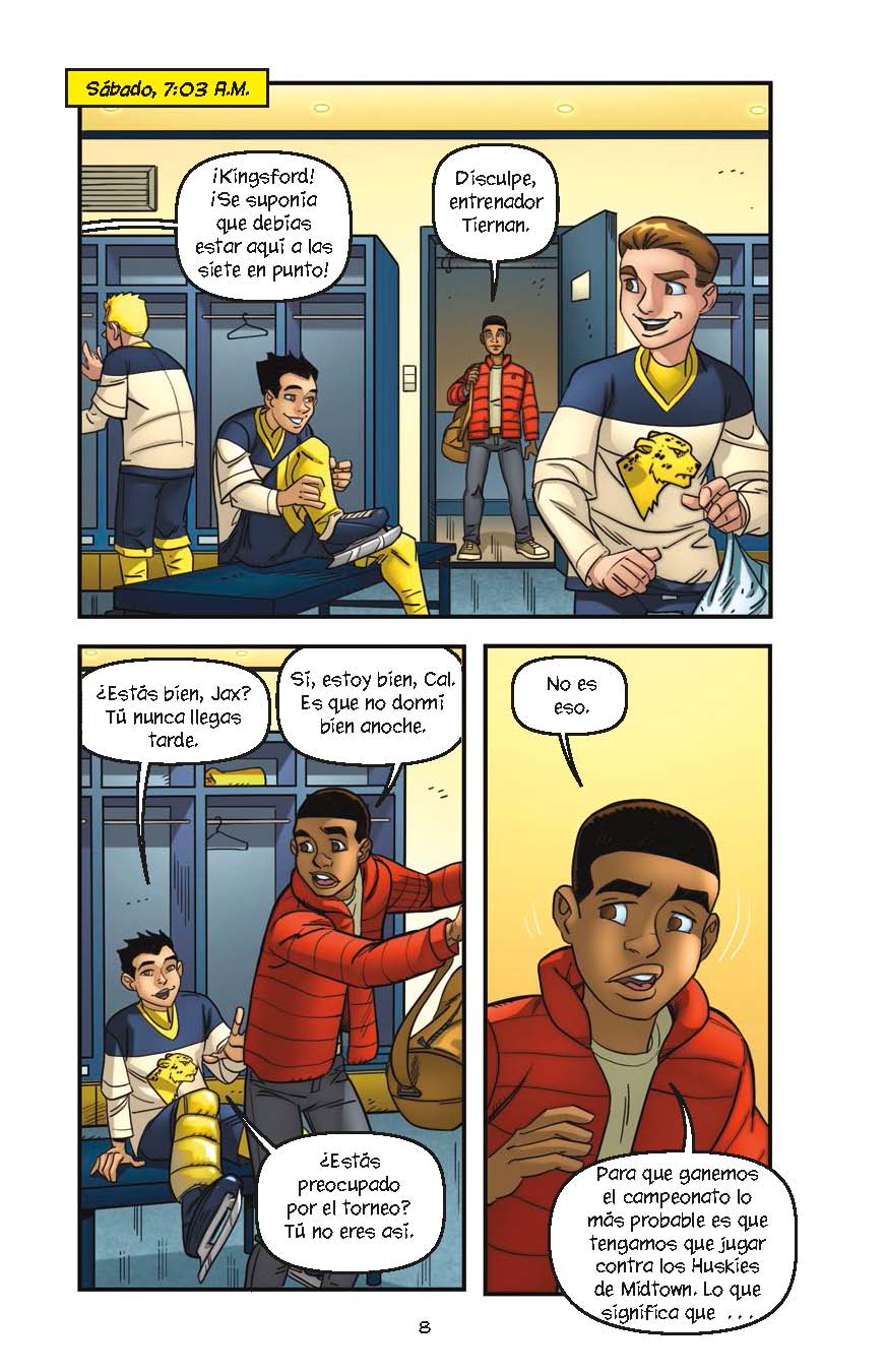 Rivalidad sobre el hielo - Level 4+ - Spanish Graphic Novel