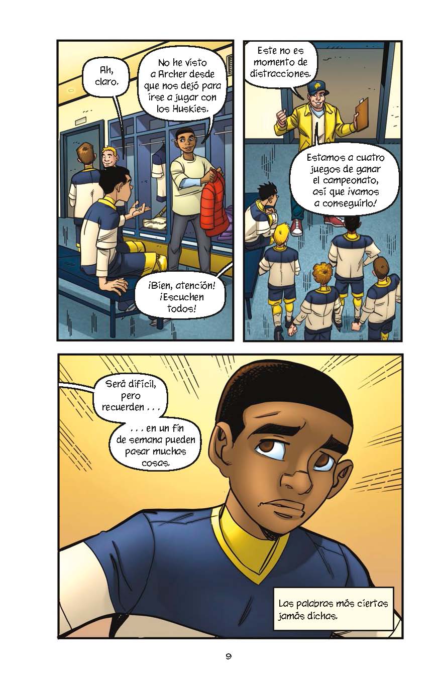 Rivalidad sobre el hielo - Level 4+ - Spanish Graphic Novel