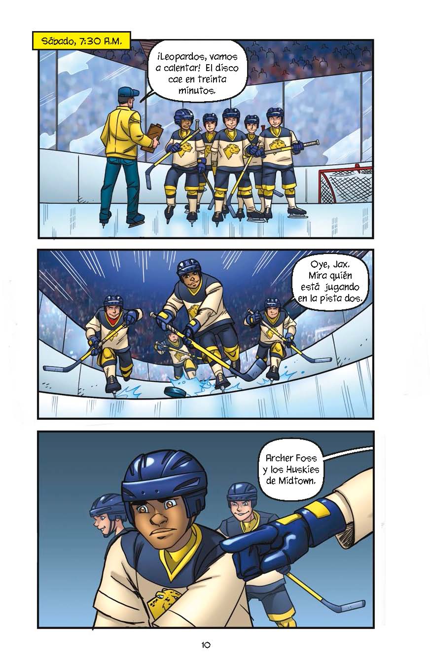 Rivalidad sobre el hielo - Level 4+ - Spanish Graphic Novel