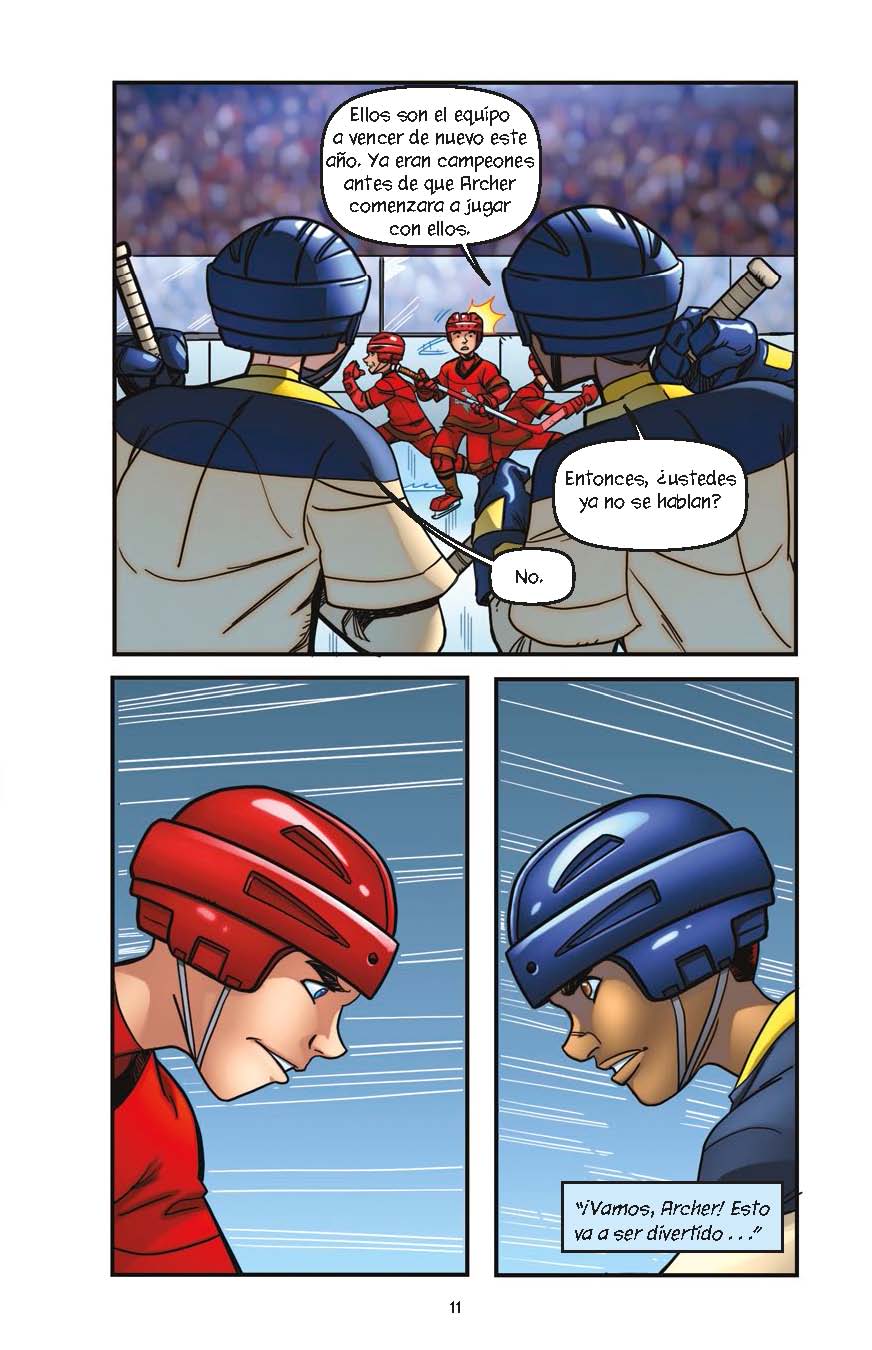 Rivalidad sobre el hielo - Level 4+ - Spanish Graphic Novel