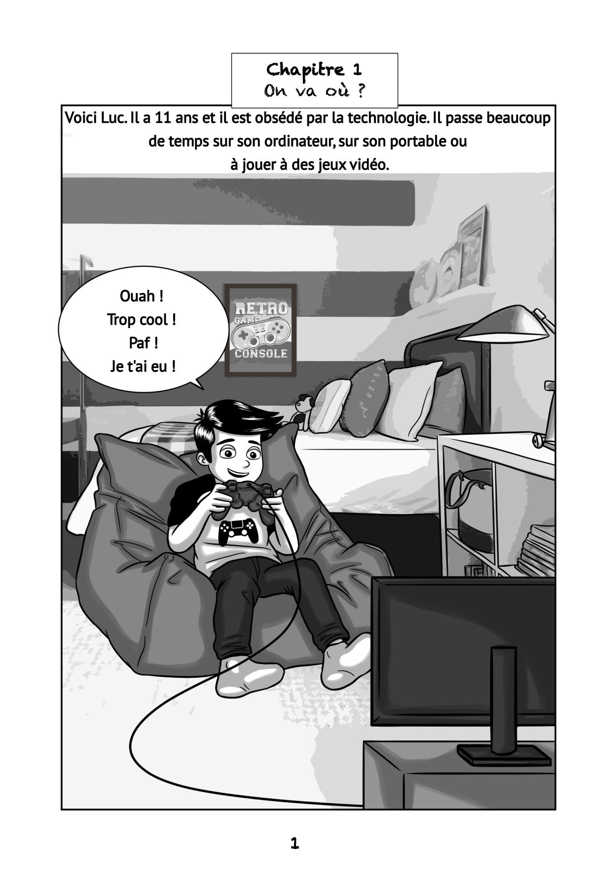 Grâce à Madagascar - Level 1 - French Graphic Novel by Theresa Marrama