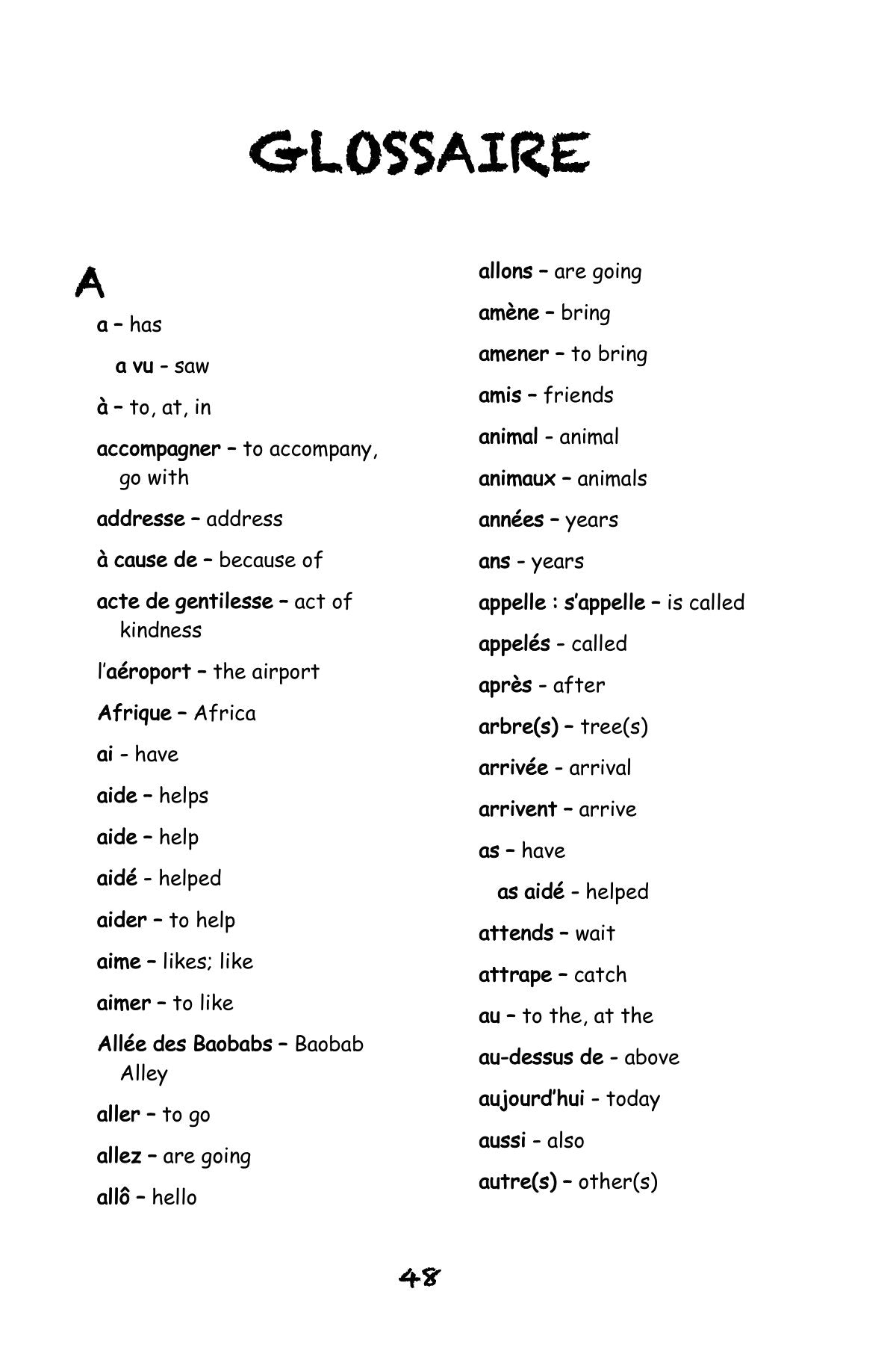 Grâce à Madagascar - Level 1 - French Graphic Novel by Theresa Marrama