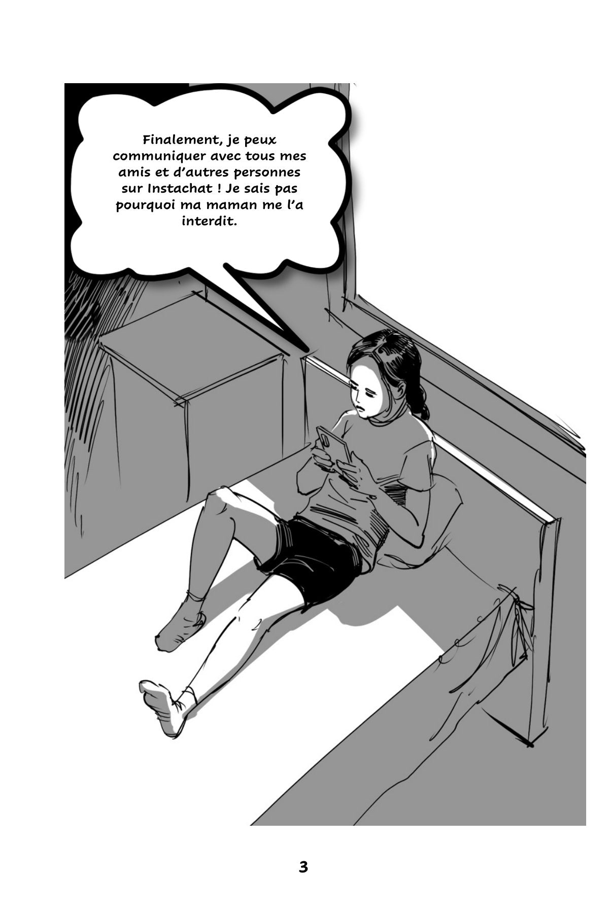 Cyber Intimidation - Level 2 - French Graphic Novel by Theresa Marrama