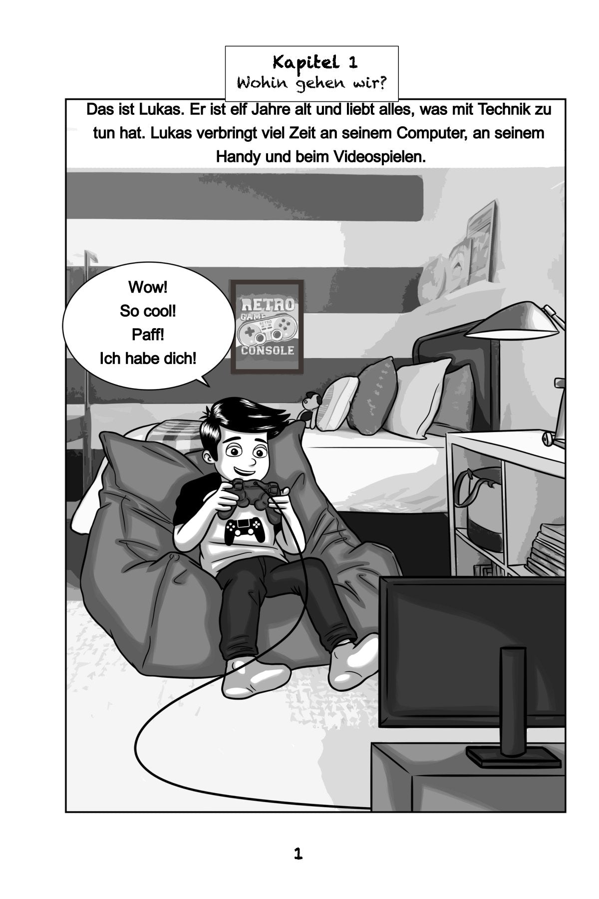Gute Taten in Madagaskar - Level 1 - German Graphic Novel by Theresa Marrama