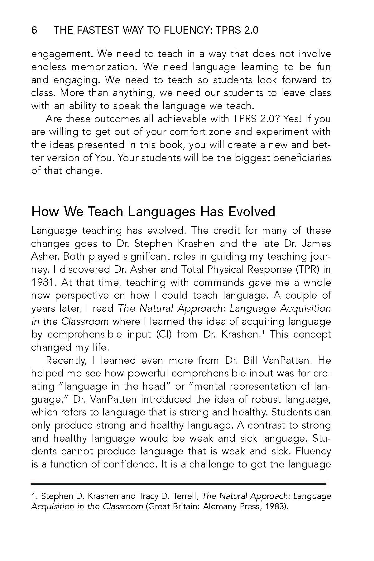 The Fastest Way to Fluency: TPRS 2.0 Book