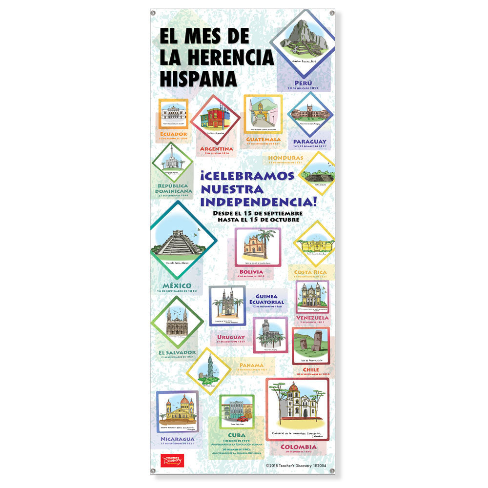 Hispanic Heritage Month - Spanish - Door Chart
