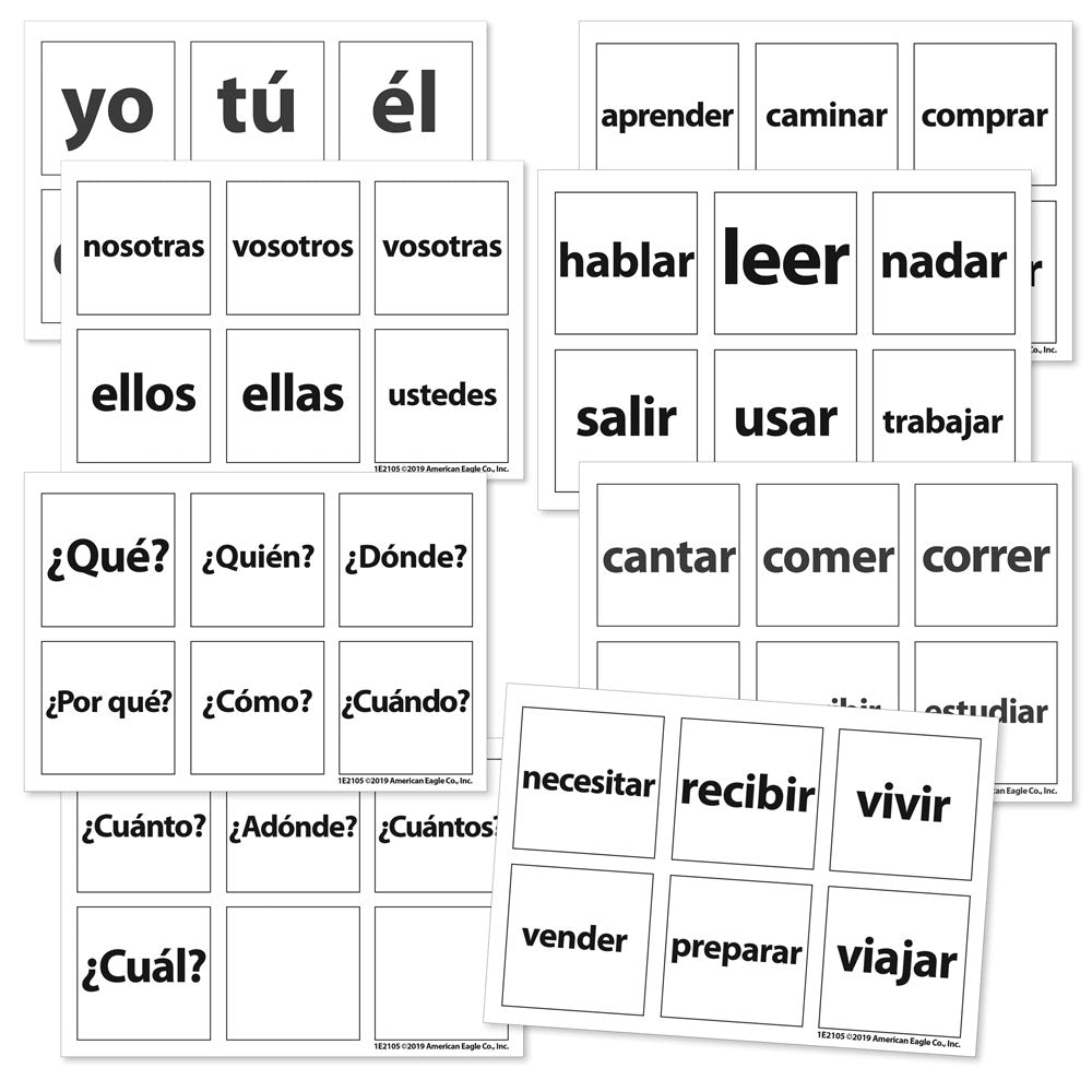 Cool Cubes™ Sentence Starter Spanish Clings
