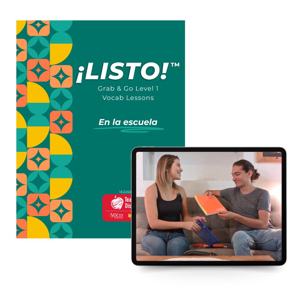 ¡Listo!™ Grab & Go Level 1 Vocab Lessons: En la escuela Download