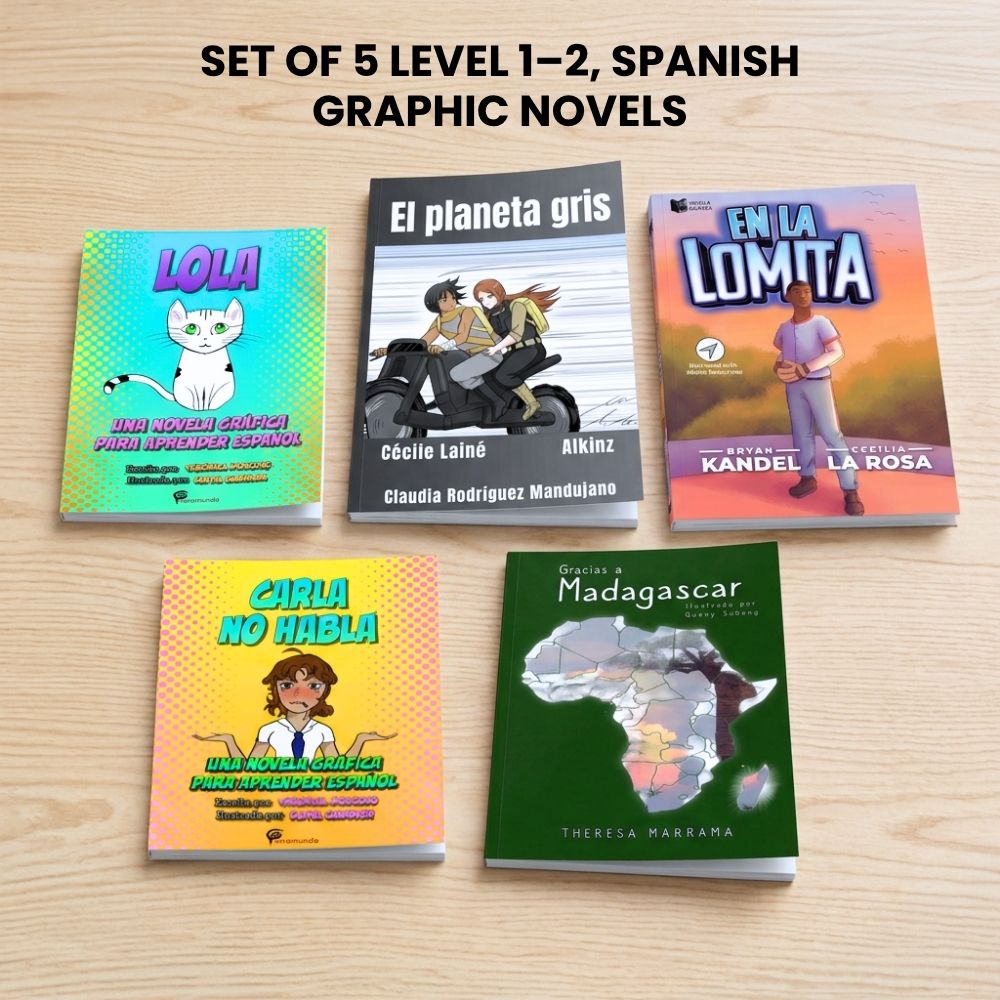 Spanish Graphic Novels Levels 1-2 FVR Library Bundle