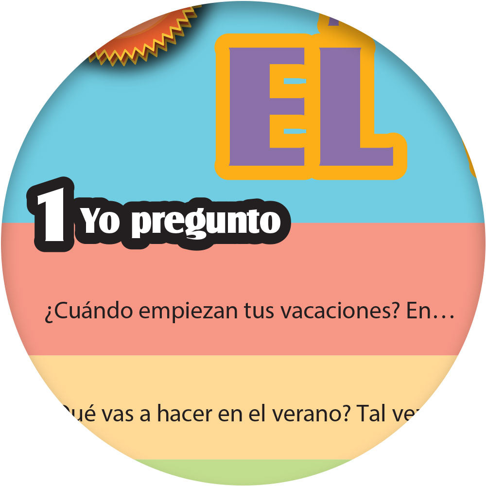 1-2-3 Chat With Me: Mis planes para el verano Spanish Chat Mat PDF Download