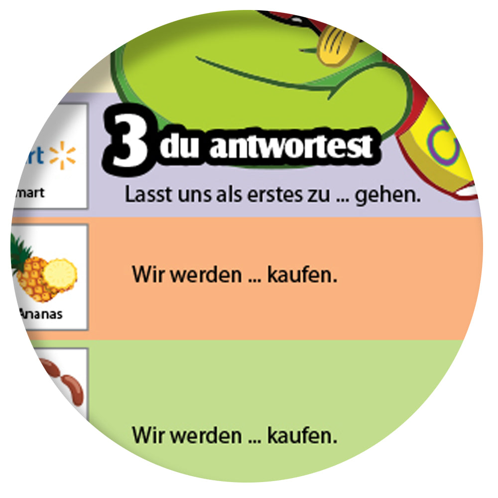 1-2-3 Chat With Me: Im Supermarkt für ein Fest einkaufen German Chat Mats - Download