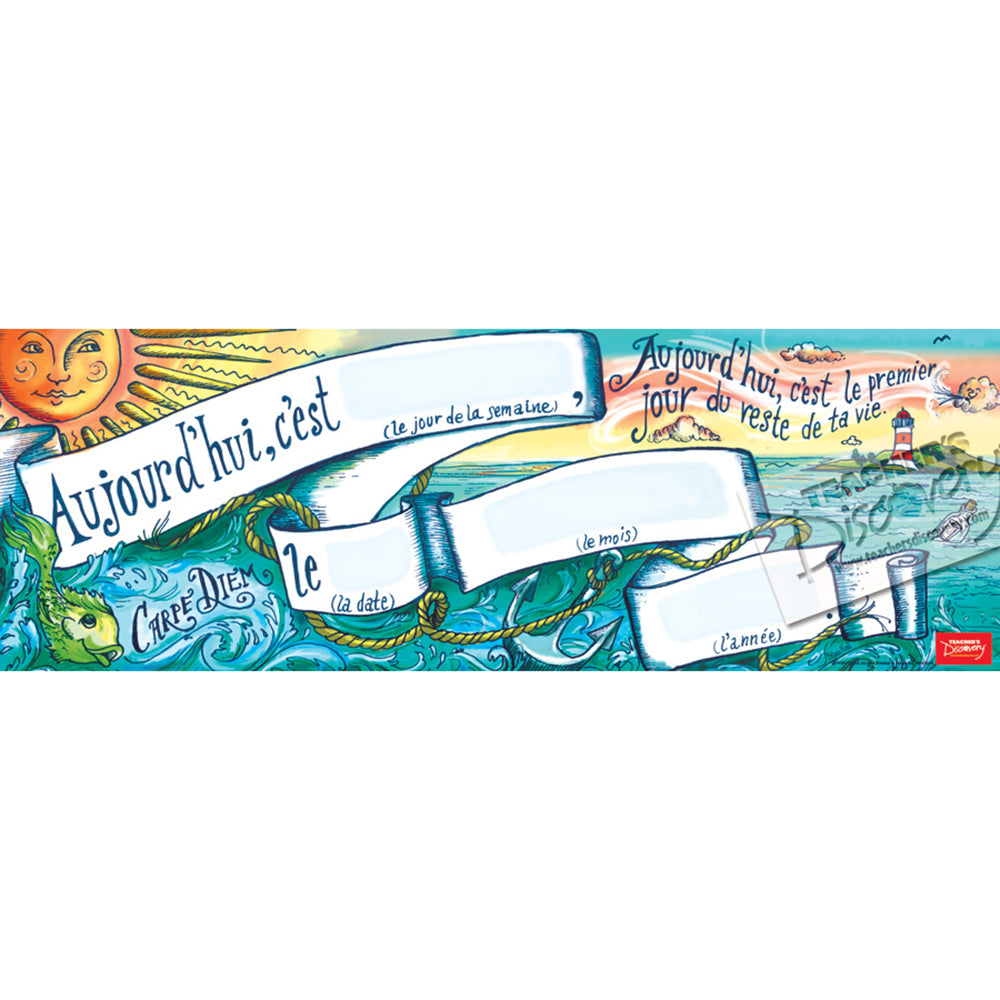 Today's Date - French - Dry-Erase Poster