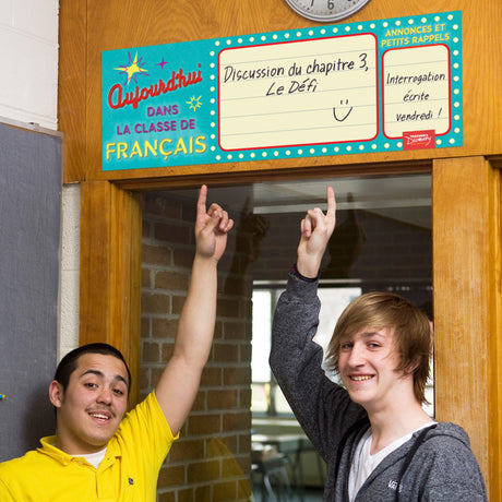 Message Marquee - French - Dry-Erase Poster