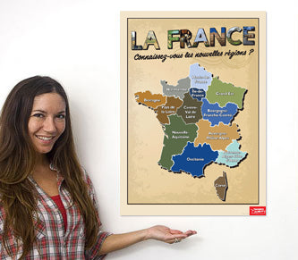 French Regions - French - Poster