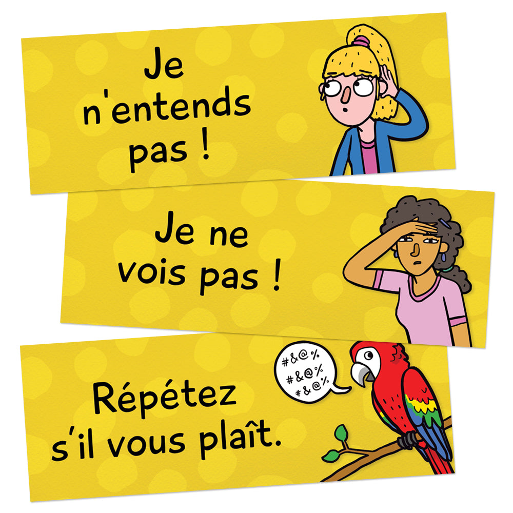 Classroom Phrases - French - Signs - Set of 12