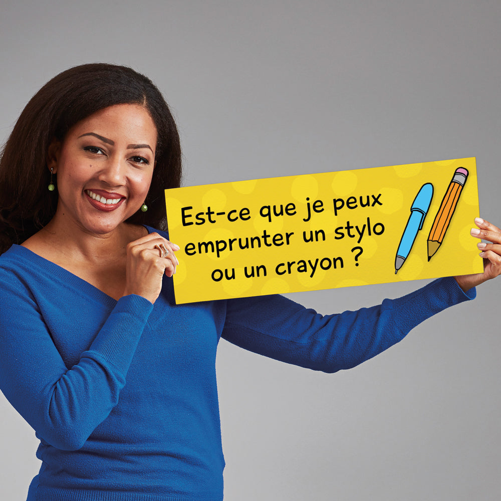 Classroom Phrases - French - Signs - Set of 12