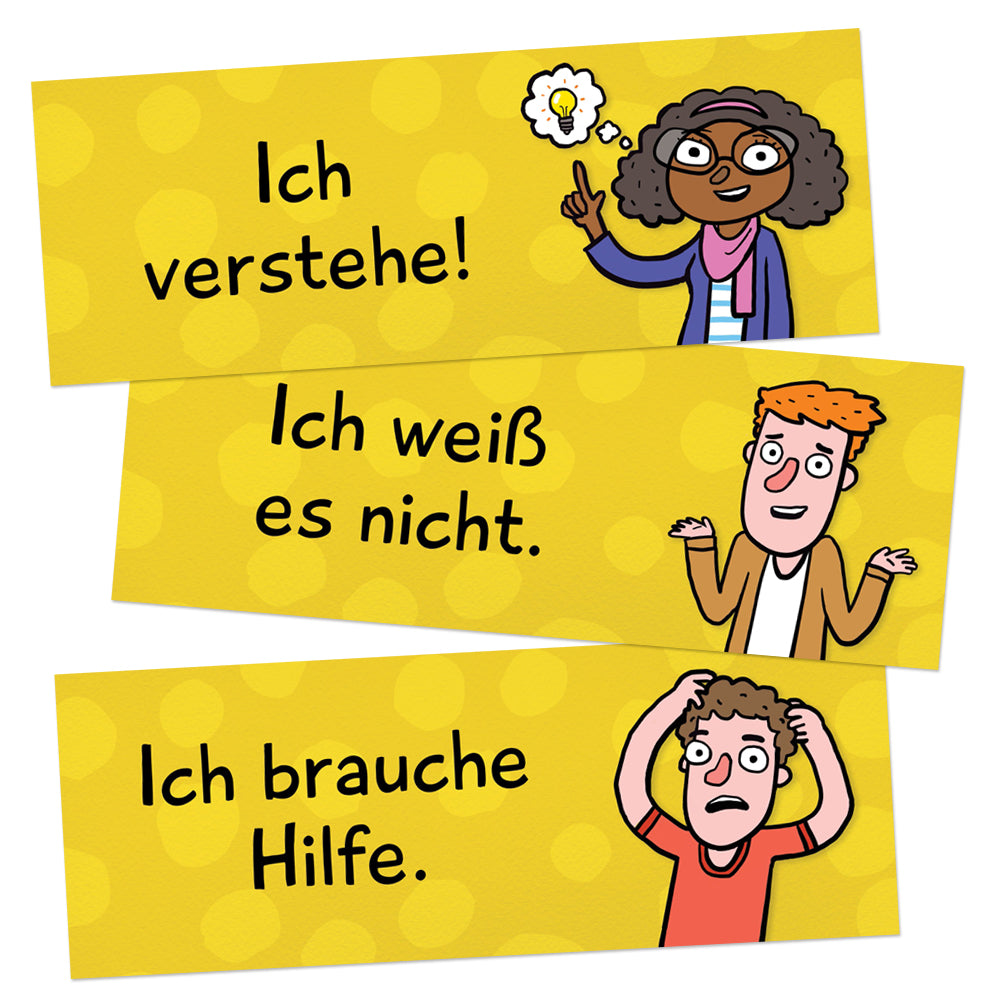 Classroom Phrases - German - Signs - Set of 12