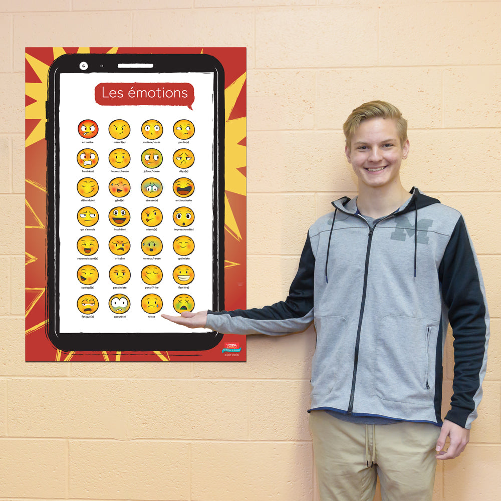 Emoji Emotions - French - Poster