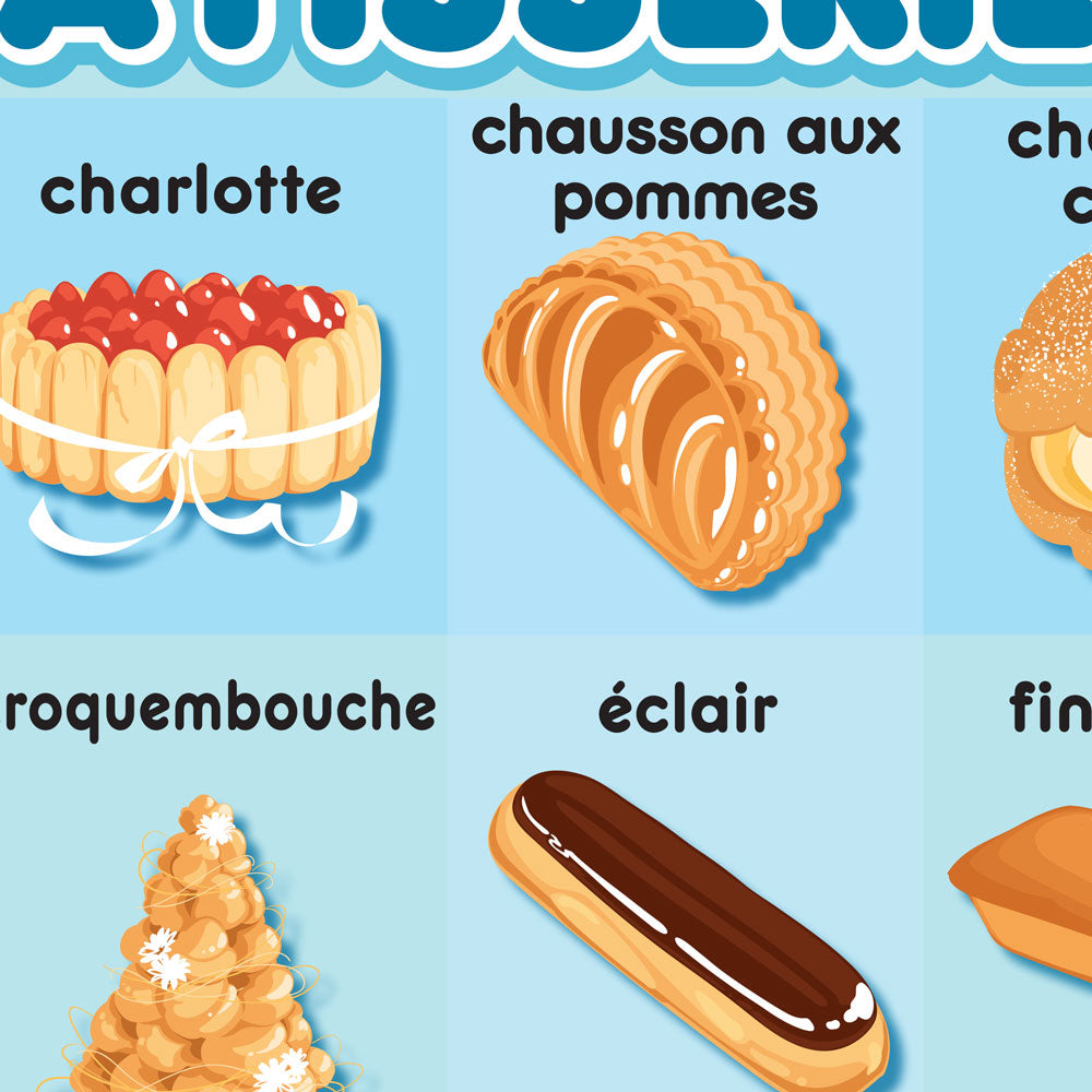 Pastry - French - Poster