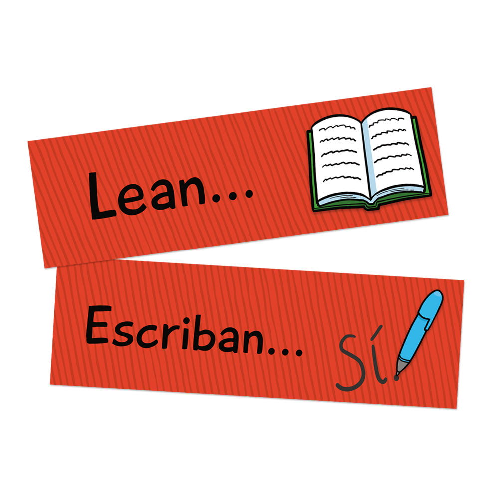 Classroom Commands - Spanish - Signs -Set of 10
