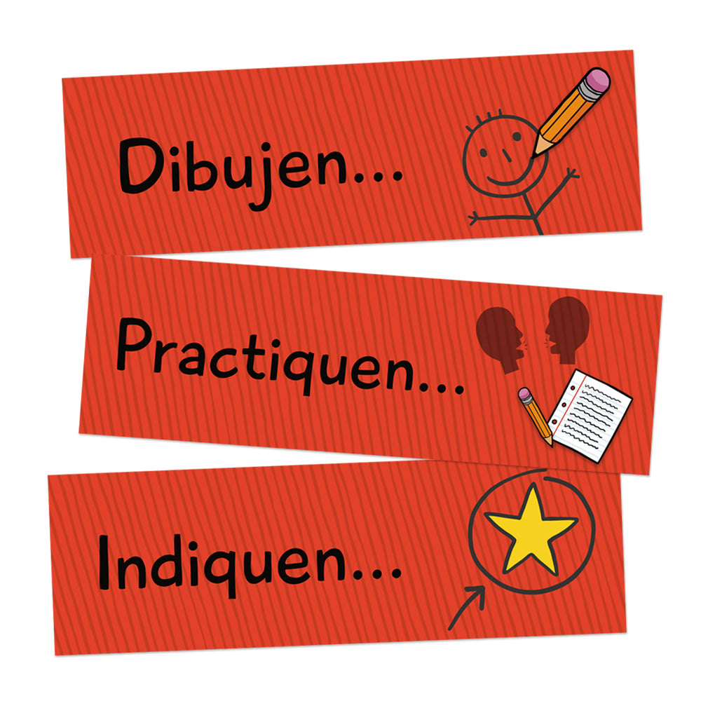 Classroom Commands - Spanish - Signs -Set of 10