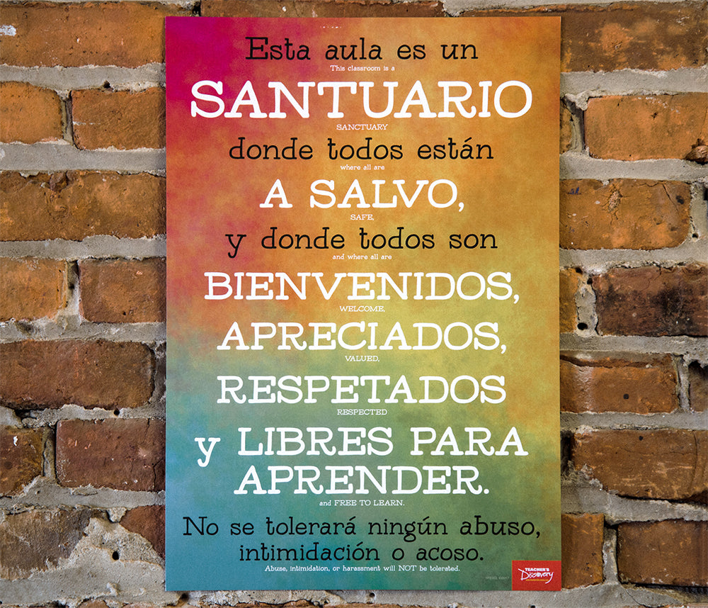 Classroom Sanctuary - Spanish - Mini-Poster