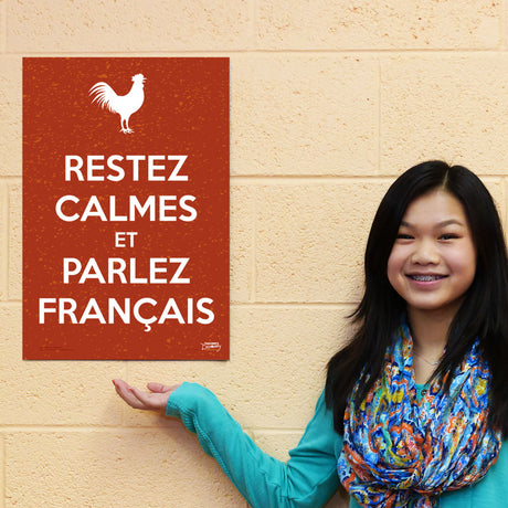 Keep Calm and Speak French - French- Mini-Poster
