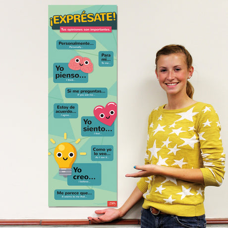 Expressing Opinions - Spanish - Skinny Poster