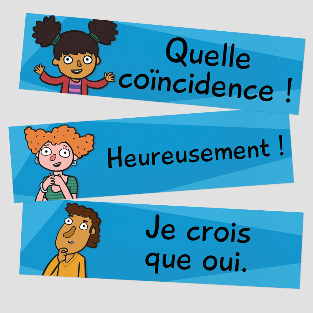 Essential Rejoinders - French - Signs - Set of 12