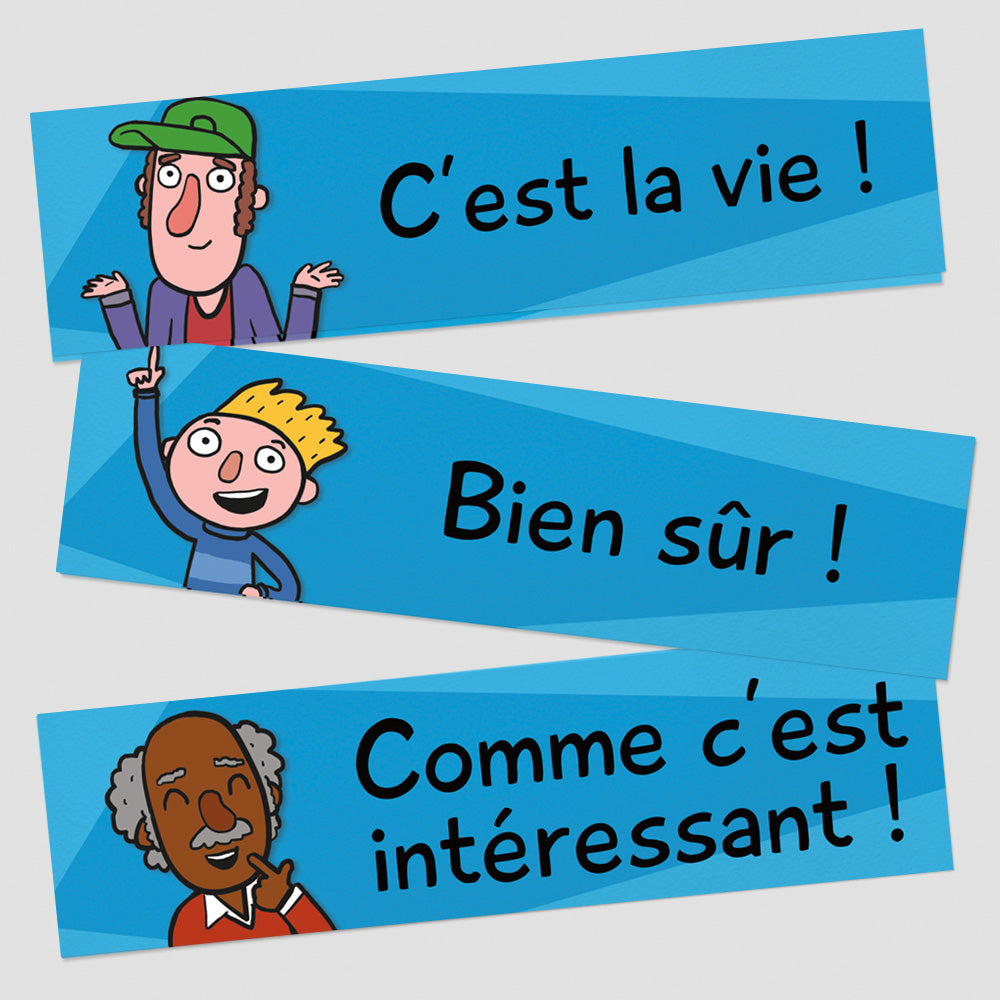 Essential Rejoinders - French - Signs - Set of 12