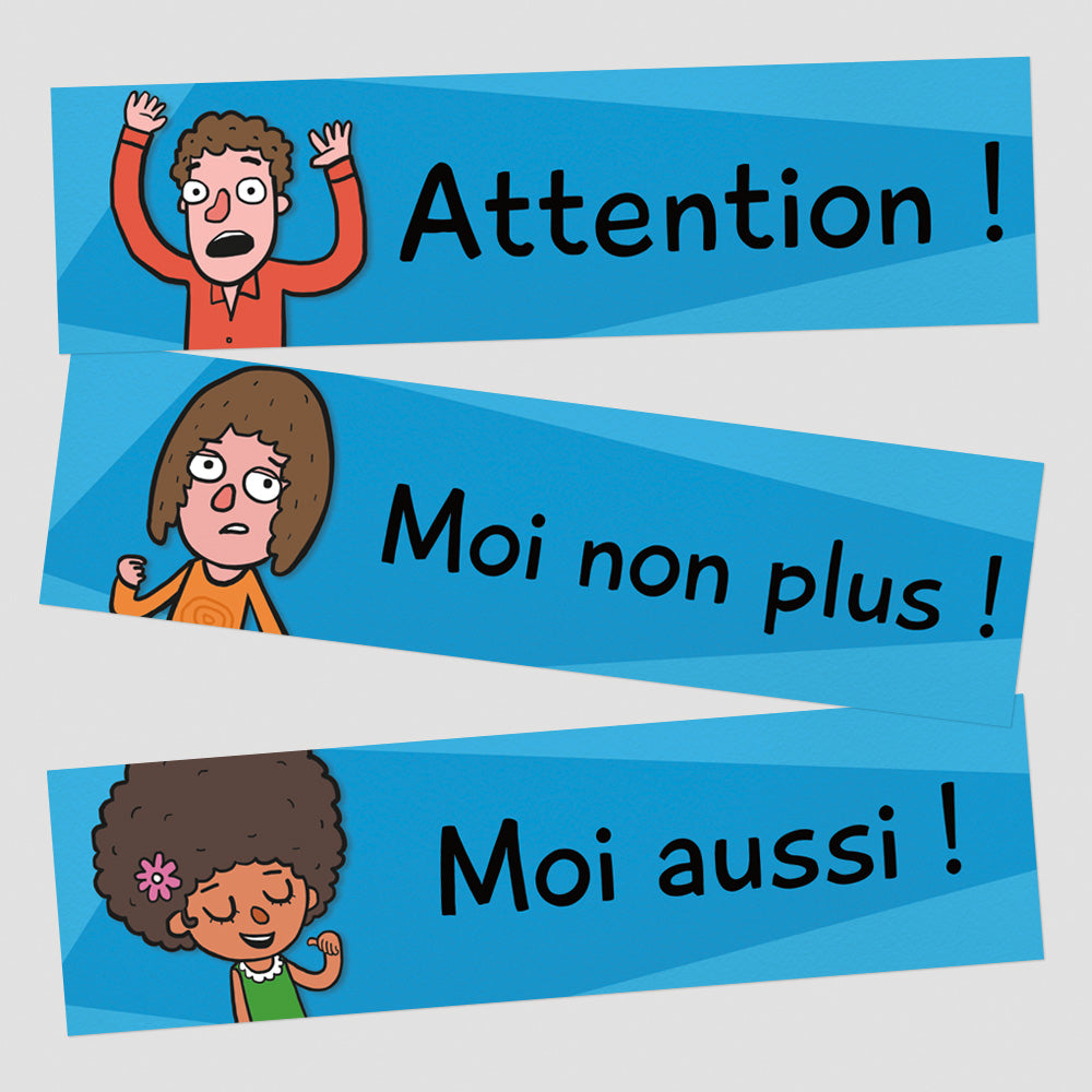 Essential Rejoinders - French - Signs - Set of 12