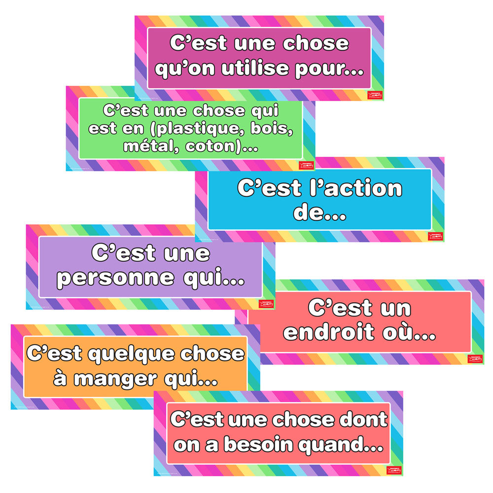 Circumlocution - French - Signs - Set of 18