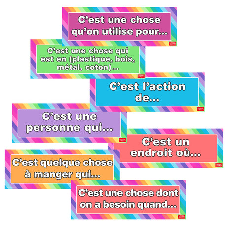 Circumlocution - French - Signs - Set of 18