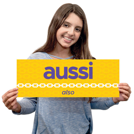 Connecting Words - French - Signs - Set of 12