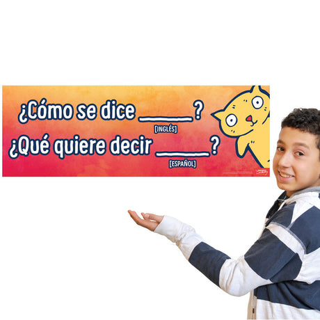Asking for Words and Meanings - Spanish - Skinny Poster