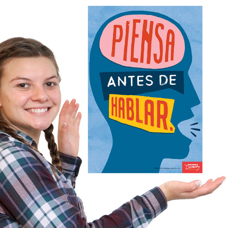 Think Before You Speak - Spanish - Mini-Poster