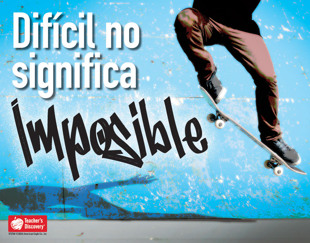 Difícil no significa imposible - Spanish - Mini-Poster
